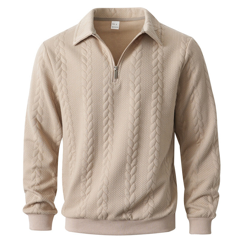 RAFAEL™| Polo con cremallera de un cuarto