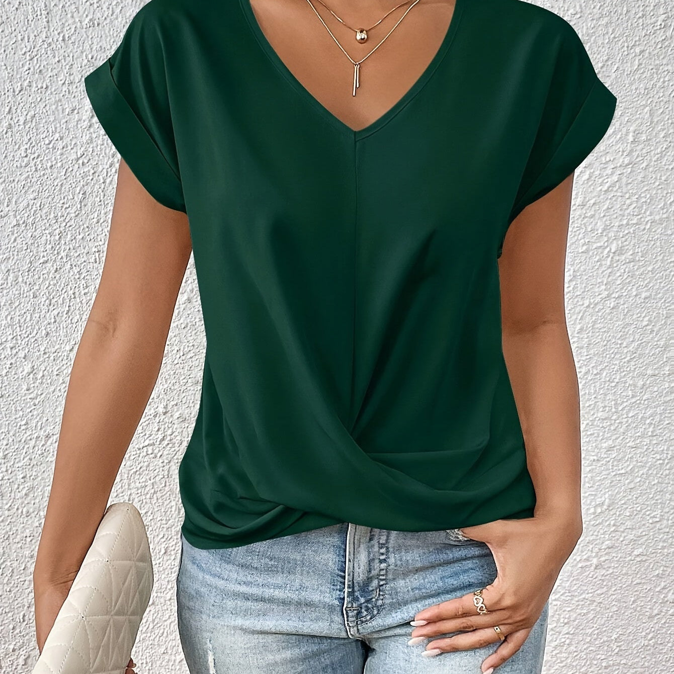 ISABEL™| Top elegante con mangas cortas