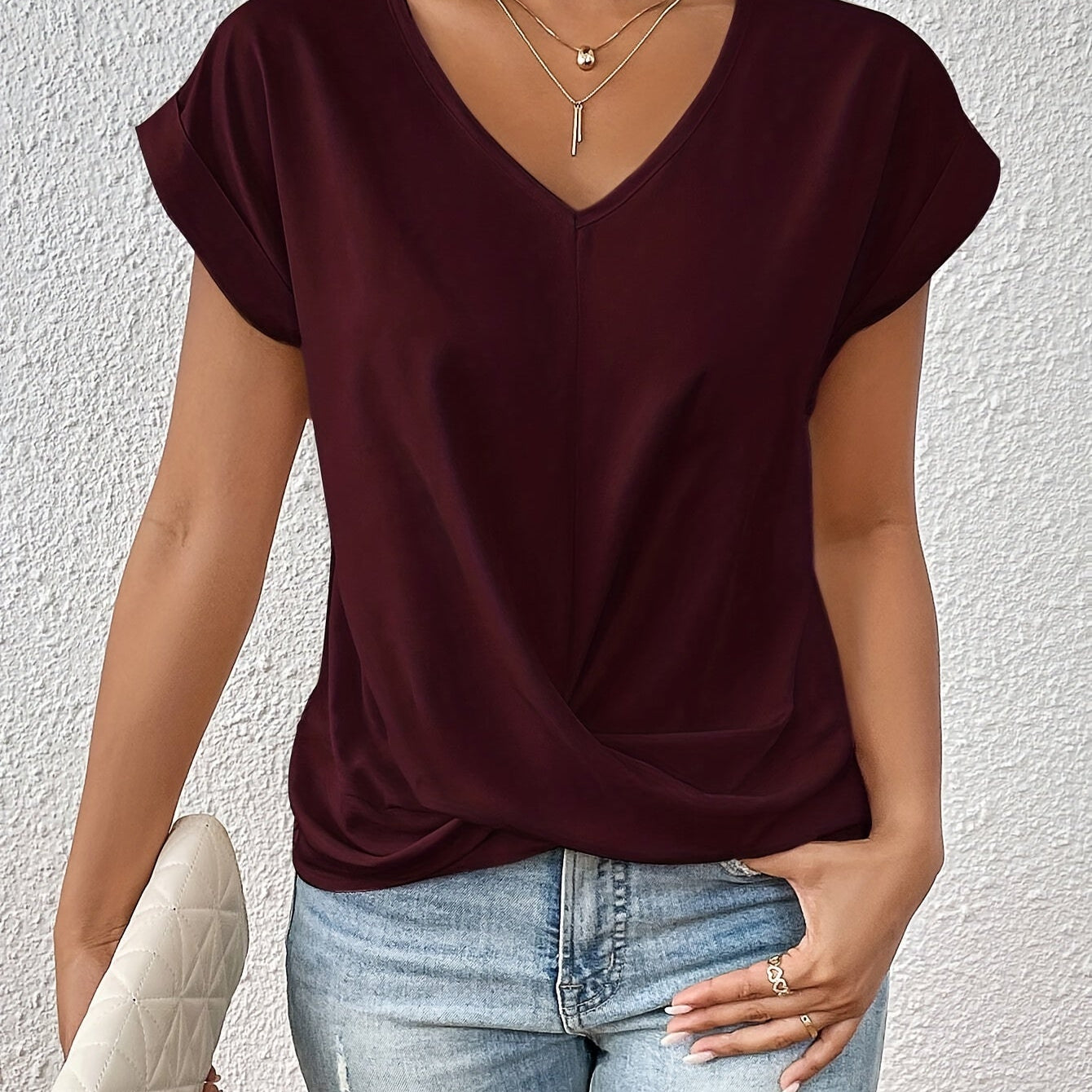 ISABEL™| Top elegante con mangas cortas