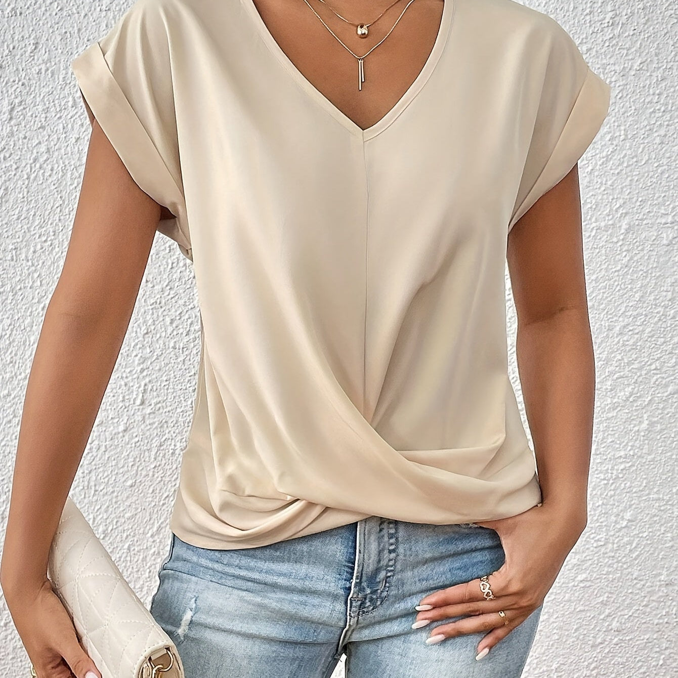 ISABEL™| Top elegante con mangas cortas