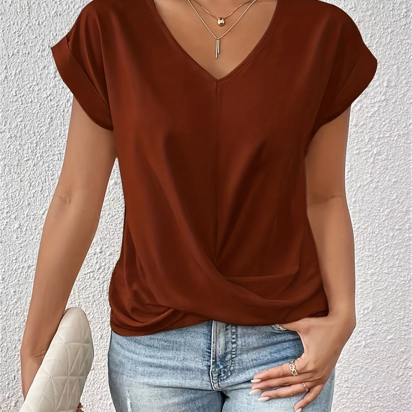 ISABEL™| Top elegante con mangas cortas