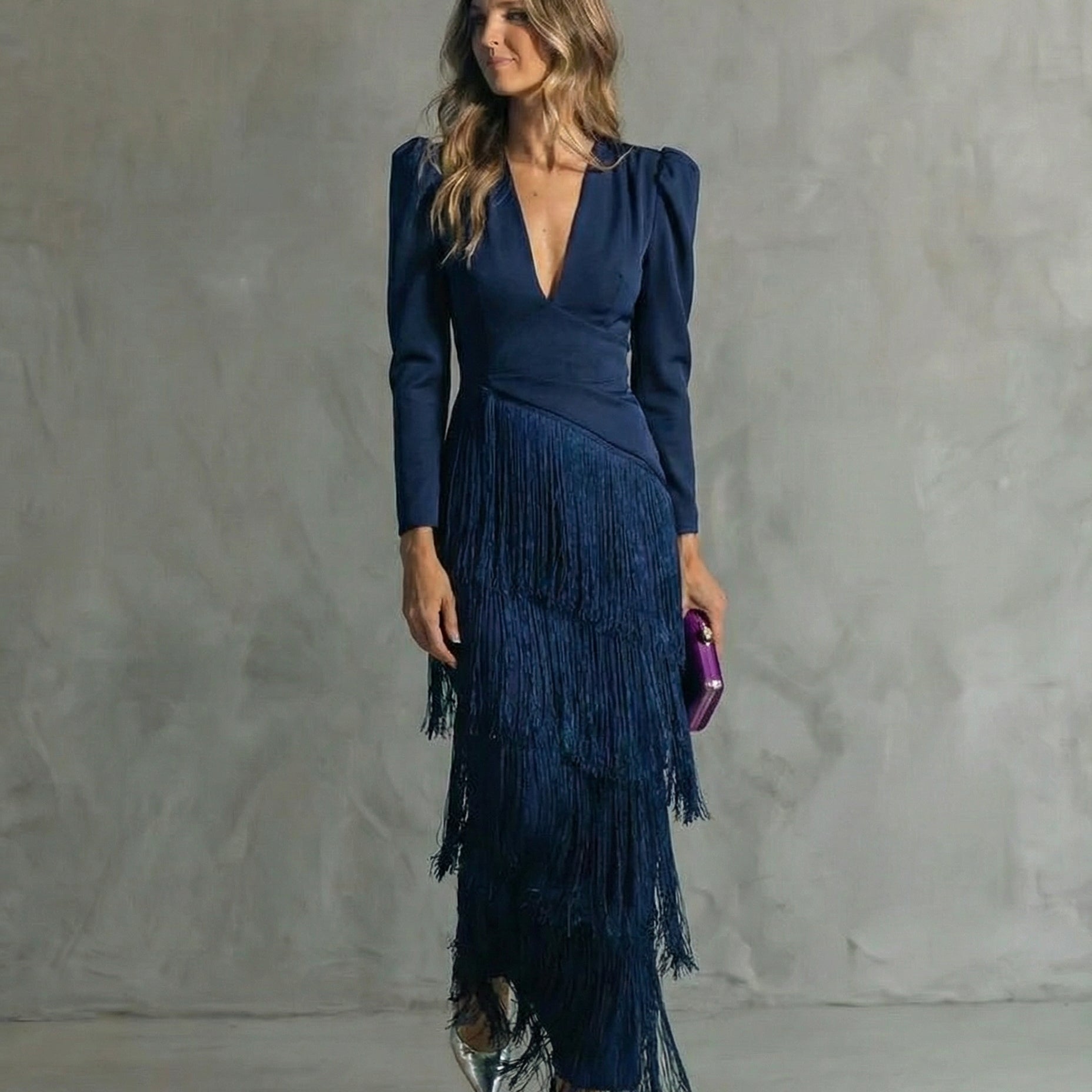 ROSALIA™ | Elegante Vestido Midi con Mangas Flecadas
